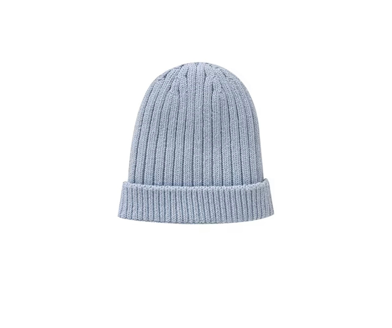 Baby Beanies Knitted with Pom Pom – Autumn & Winter ( Name Personalisation Available – Embroidered)