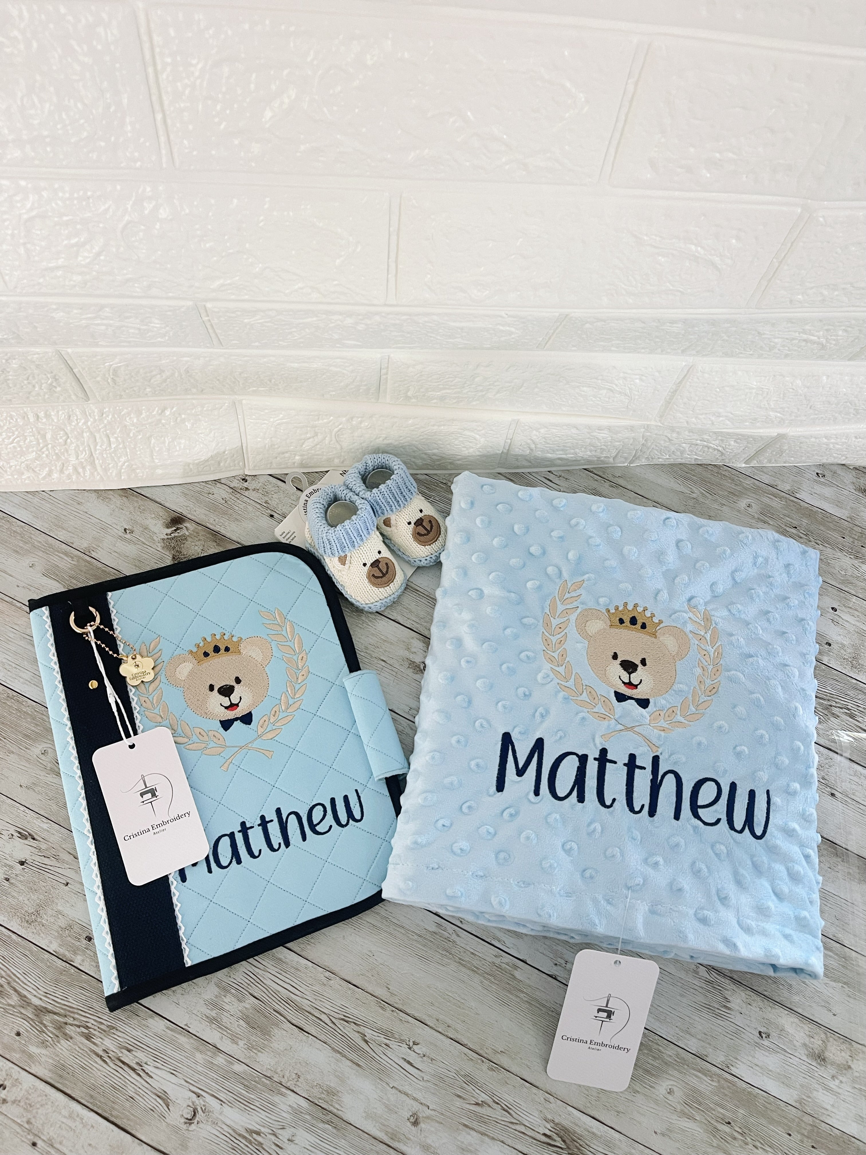 Personalised Embroidered  Vaccination Record Book Cover (Only Order Contact Us)