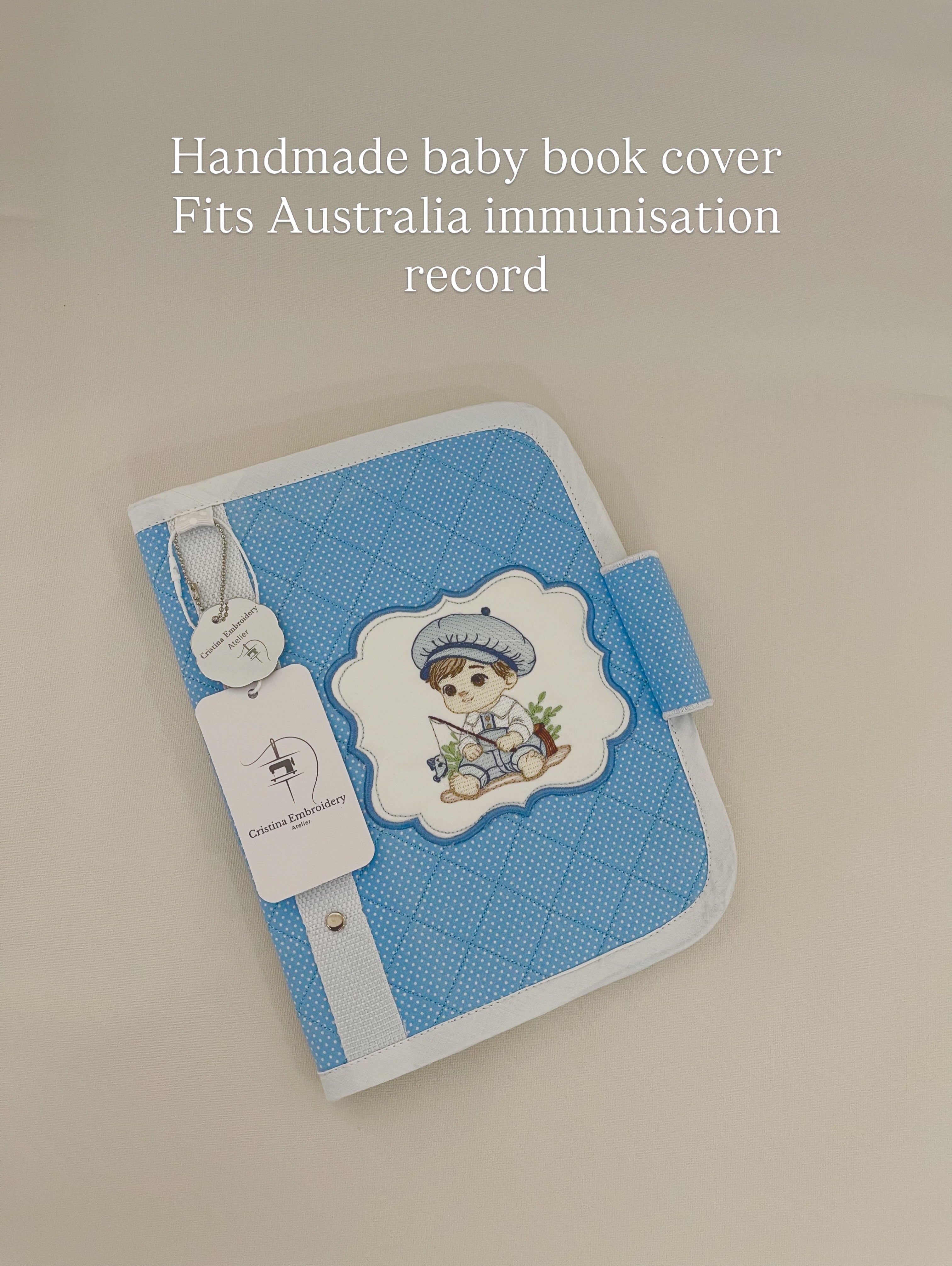 Capa para Caderneta de Vacinação Personalizada / Personalised Embroidered  Vaccination Record Book Cover (Only Order Contact Us)