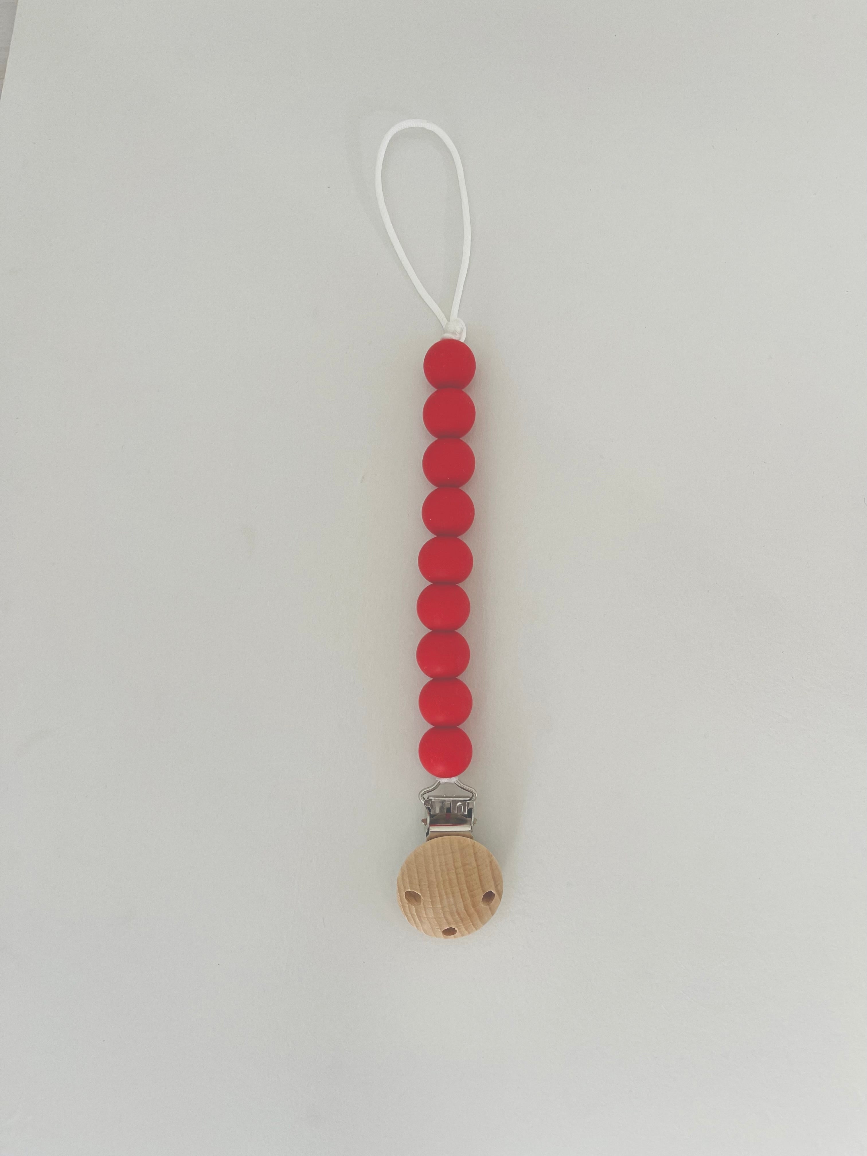 Silicone & Wood Pacifier Clip – Handmade in Australia