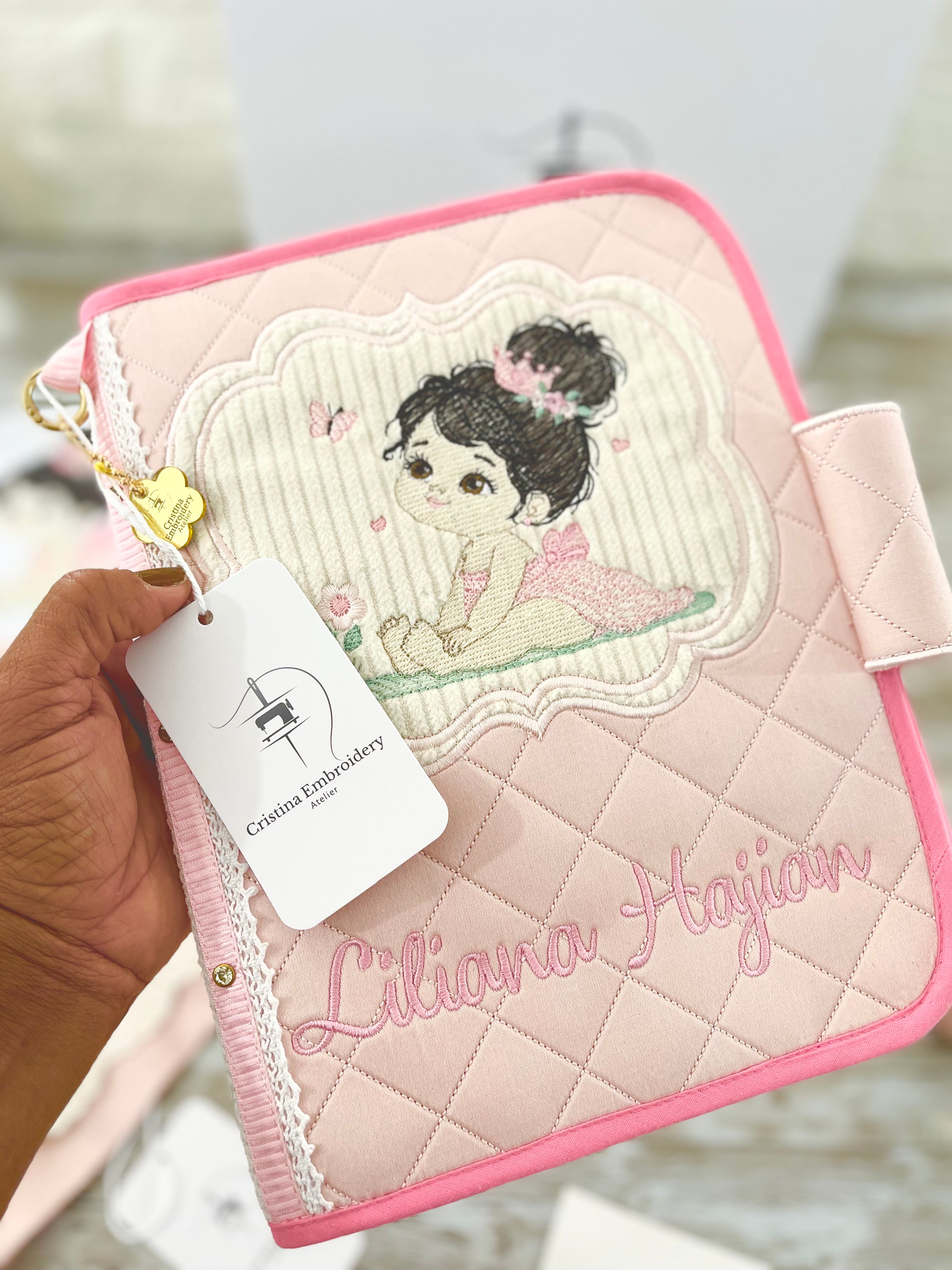 Personalised Embroidered  Vaccination Record Book Cover (Only Order Contact Us)