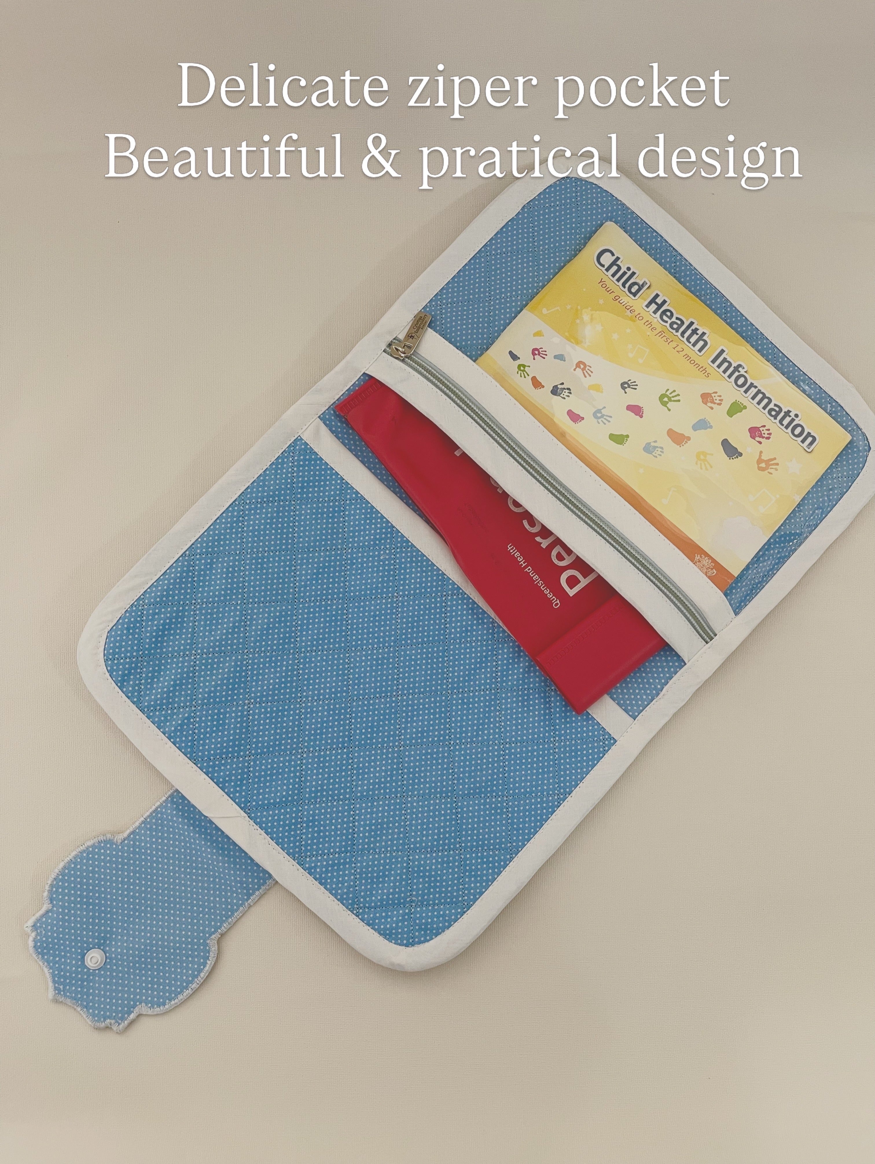 Capa para Caderneta de Vacinação Personalizada / Personalised Embroidered  Vaccination Record Book Cover (Only Order Contact Us)