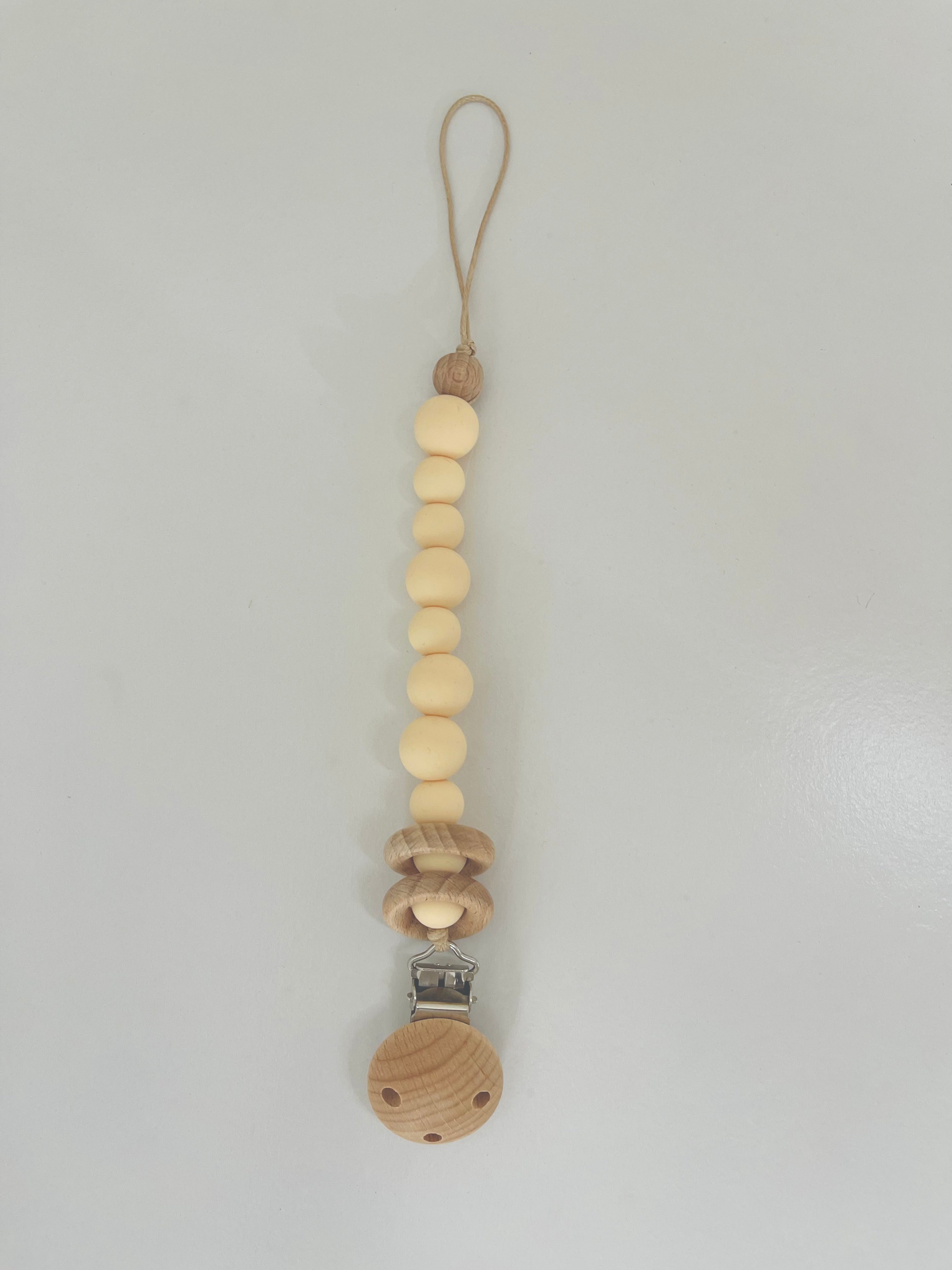 Silicone & Wood Pacifier Clip – Handmade in Australia