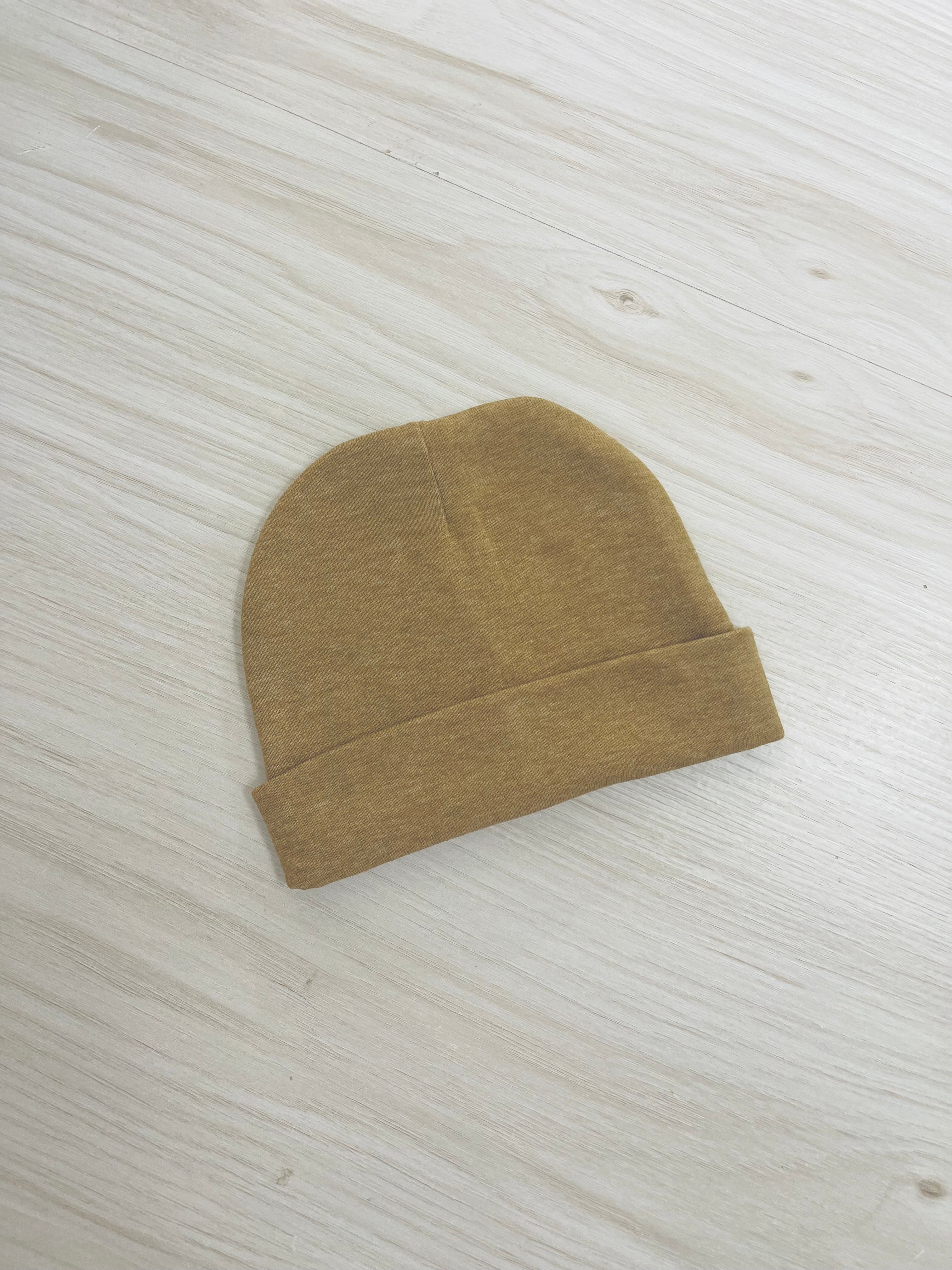 Newborn Beanies Cotton Jersey for Personalisation (Name Personalisation Available – Embroidered)