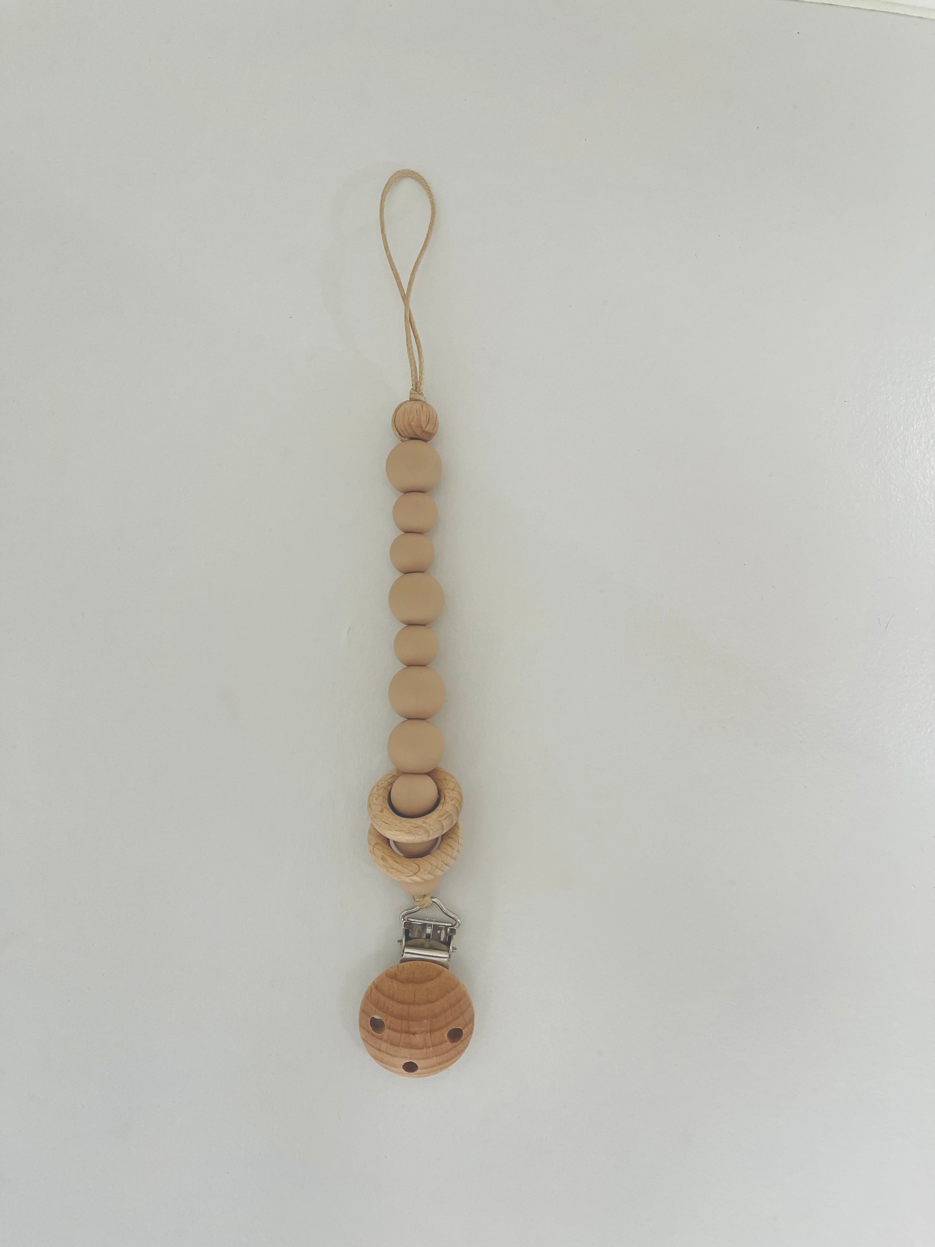 Silicone & Wood Pacifier Clip – Handmade in Australia
