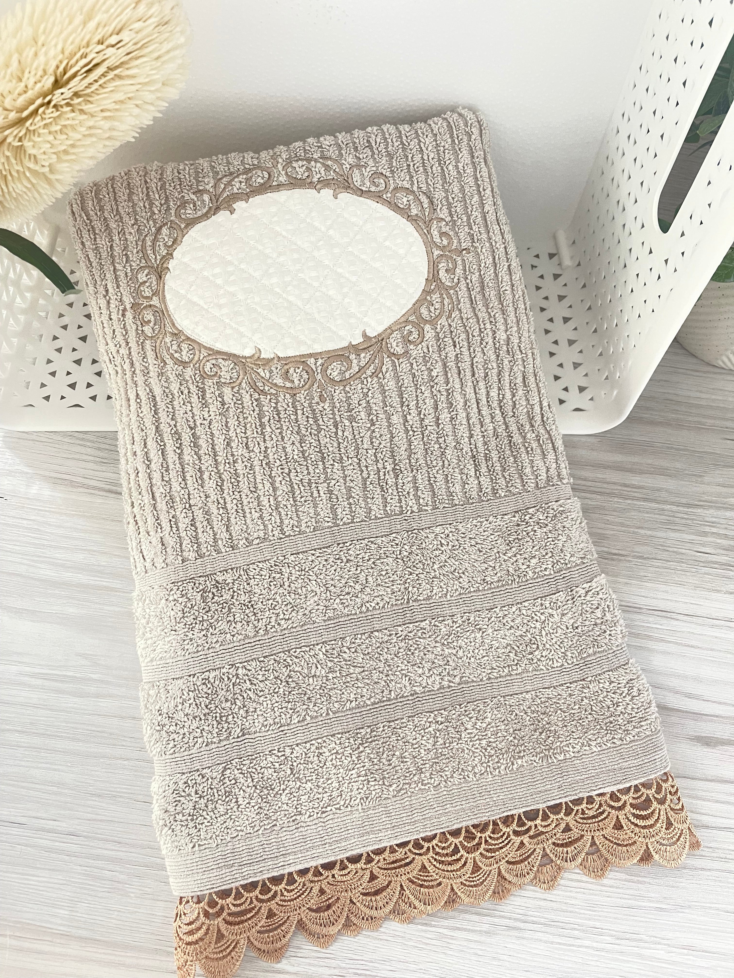Embroidered Bath Towels - Single Piece