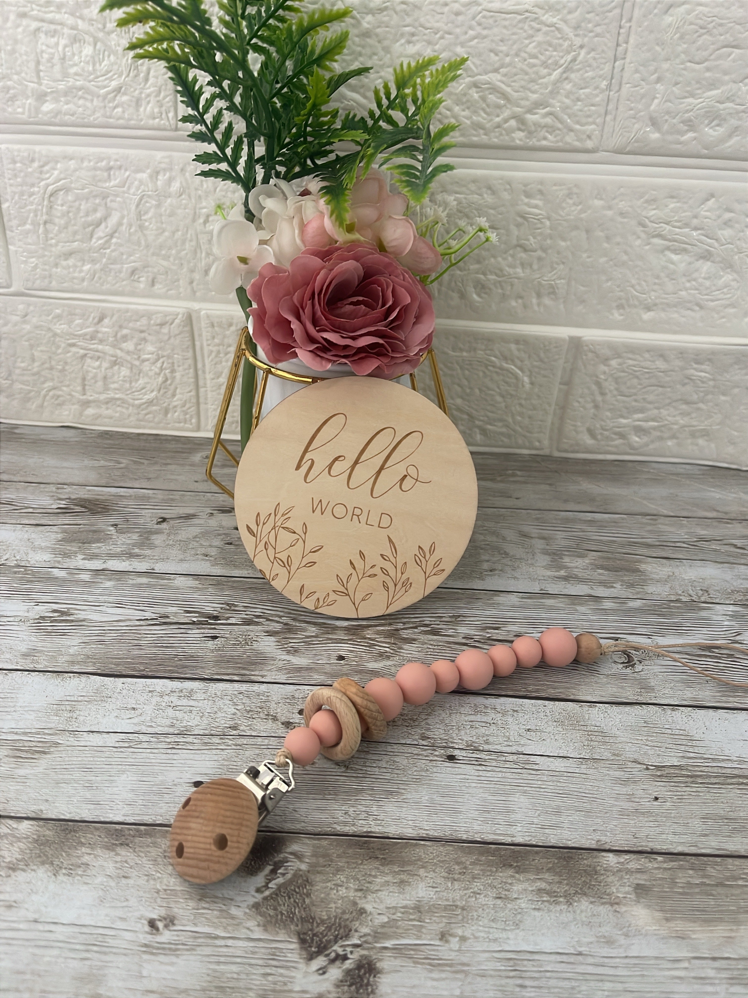 Baby Pacifier Clip Girl