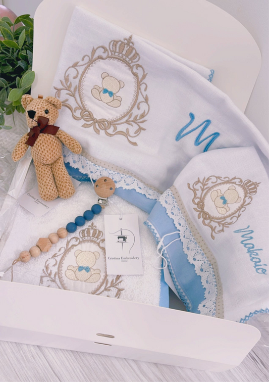 Gift Box Embroidery Luxury Customised Baby Born  Set 6 item