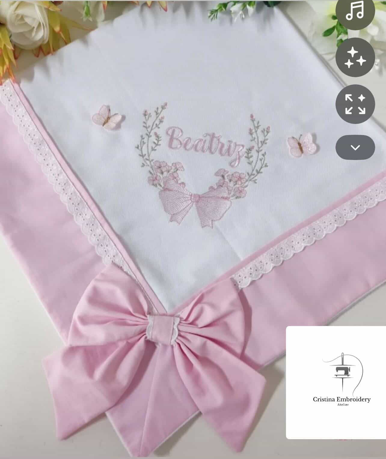 Flannel Baby Swaddle Blanket (Cueiro de Flanela)