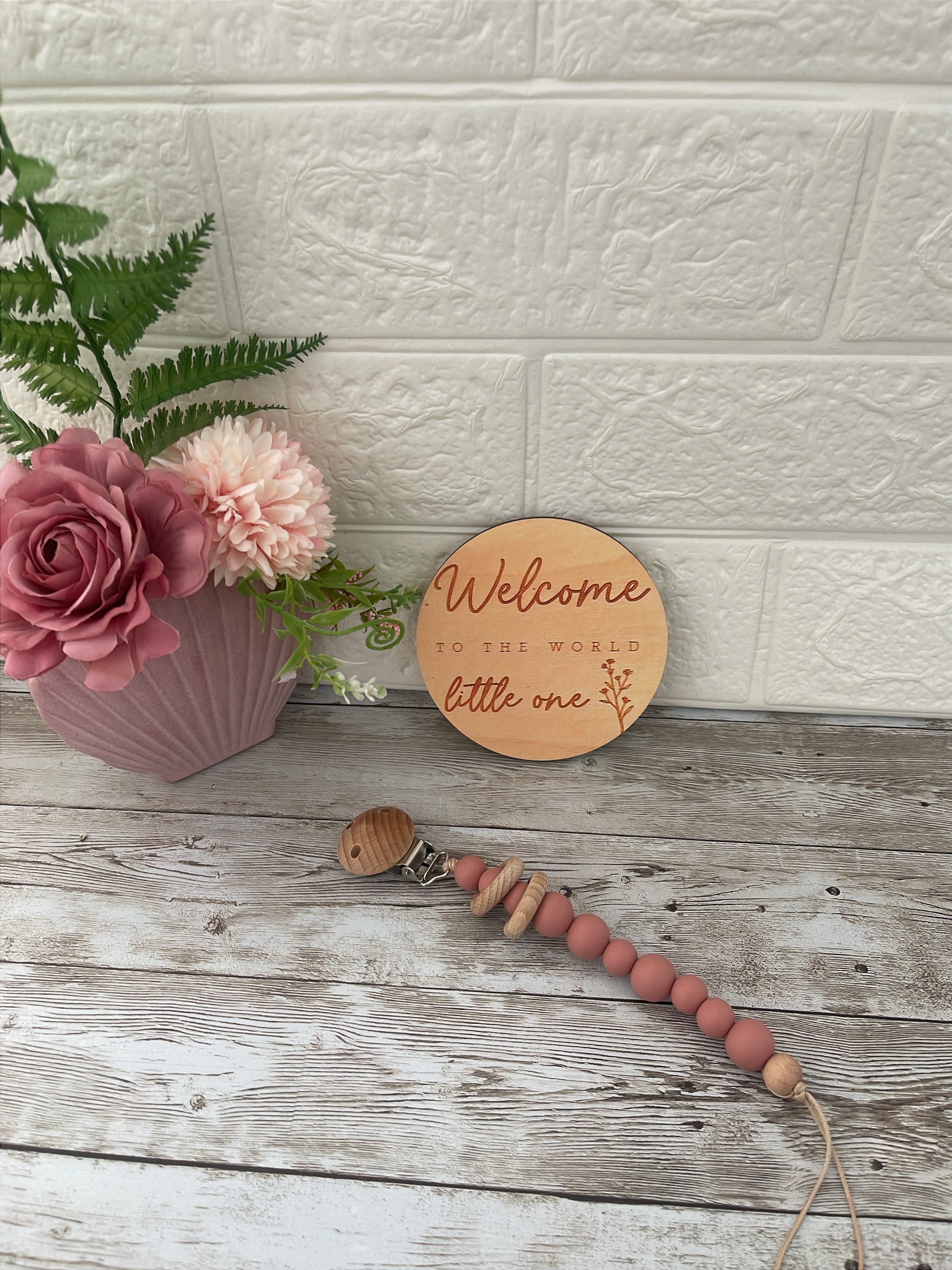 Baby Pacifier Clip Girl