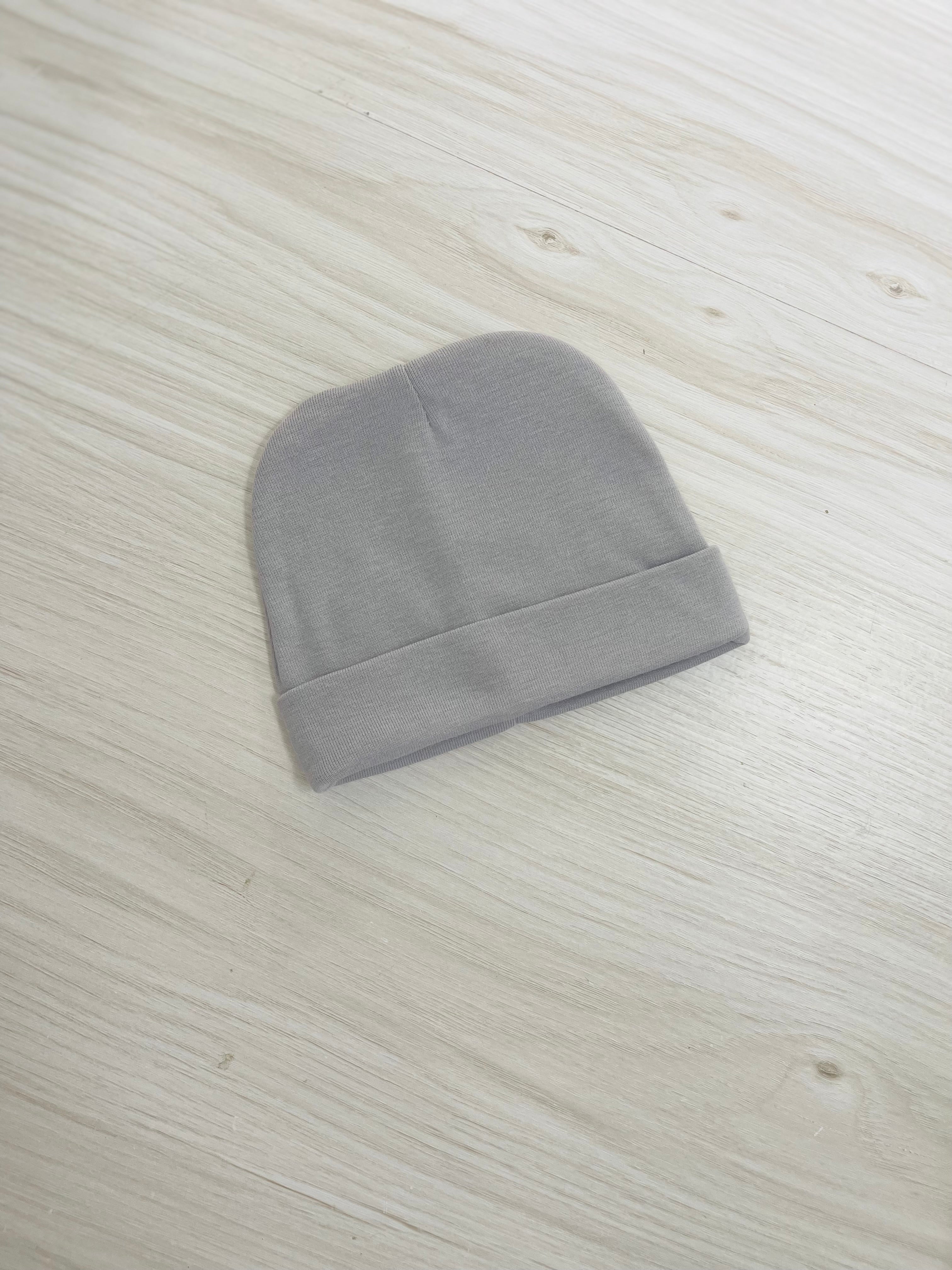 Newborn Beanies Cotton Jersey for Personalisation (Name Personalisation Available – Embroidered)