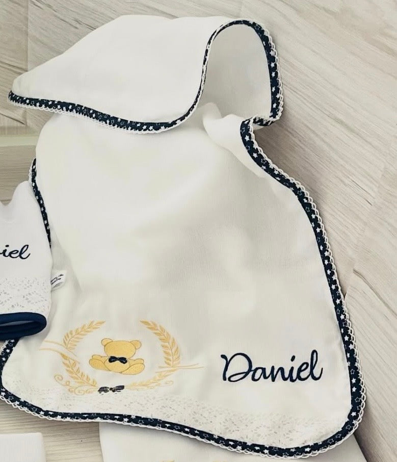 Fralda de Ombro Personalizada para Bebê 40cmx80cm