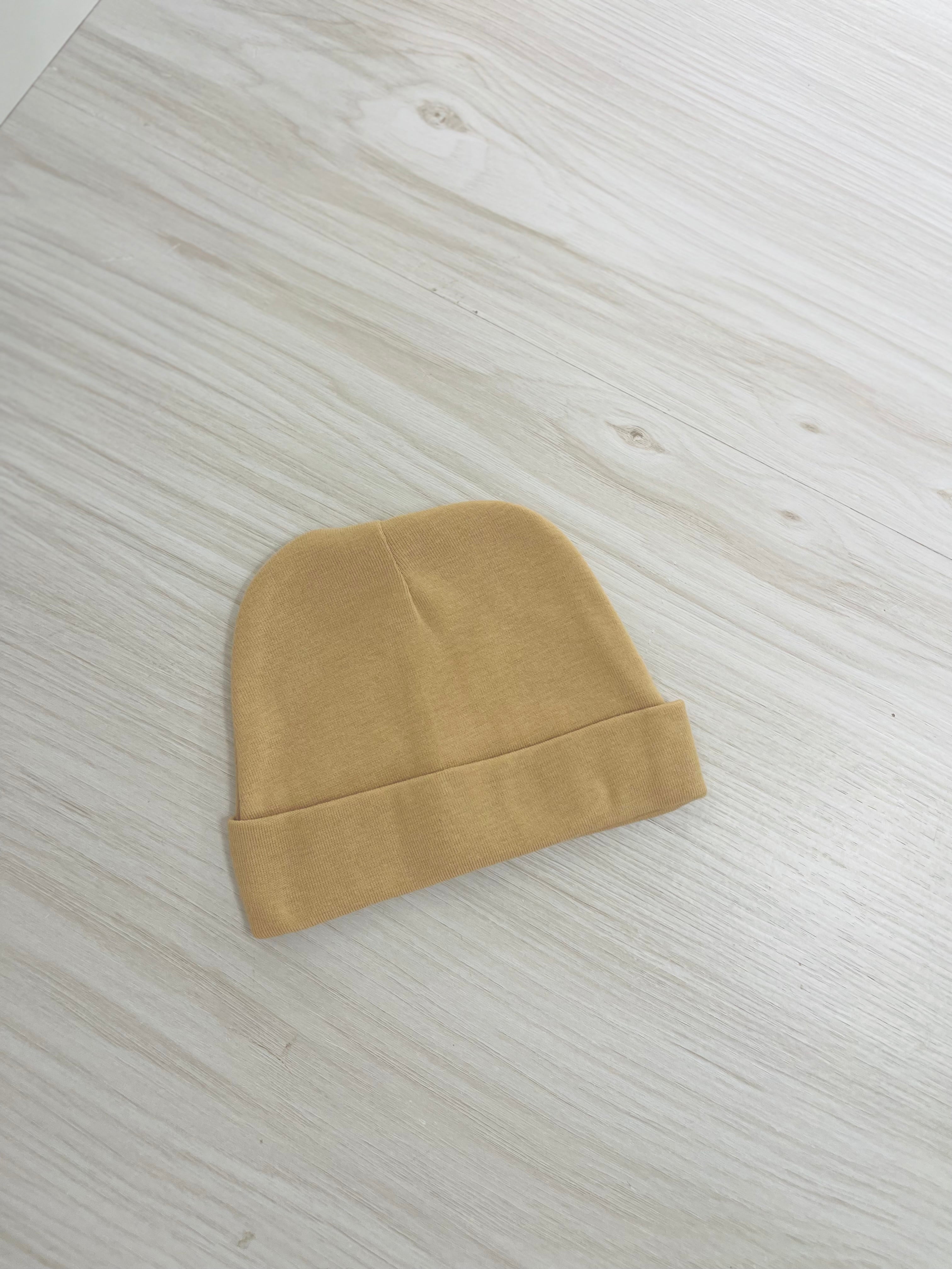 Newborn Beanies Cotton Jersey for Personalisation (Name Personalisation Available – Embroidered)