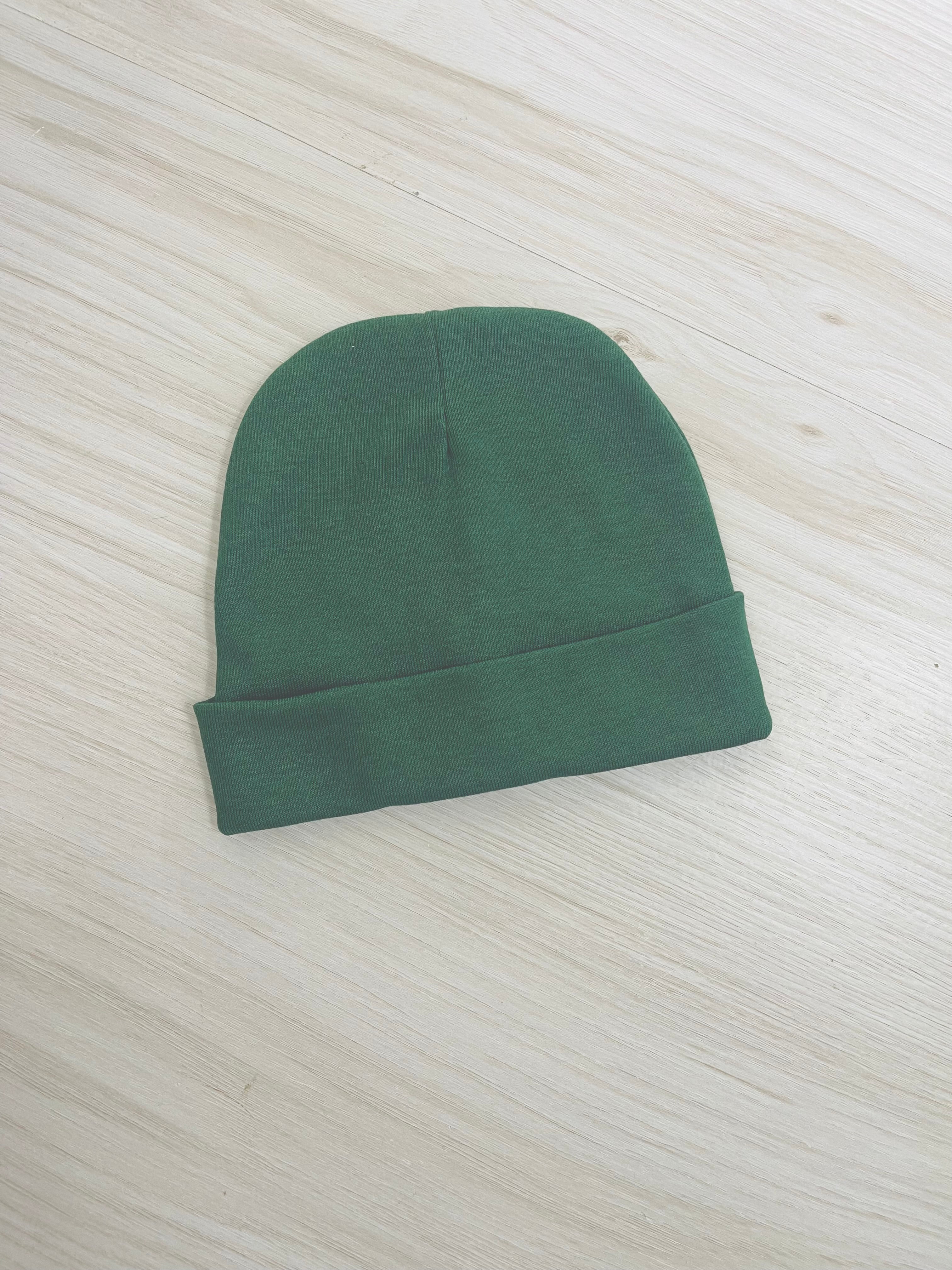 Newborn Beanies Cotton Jersey for Personalisation (Name Personalisation Available – Embroidered)