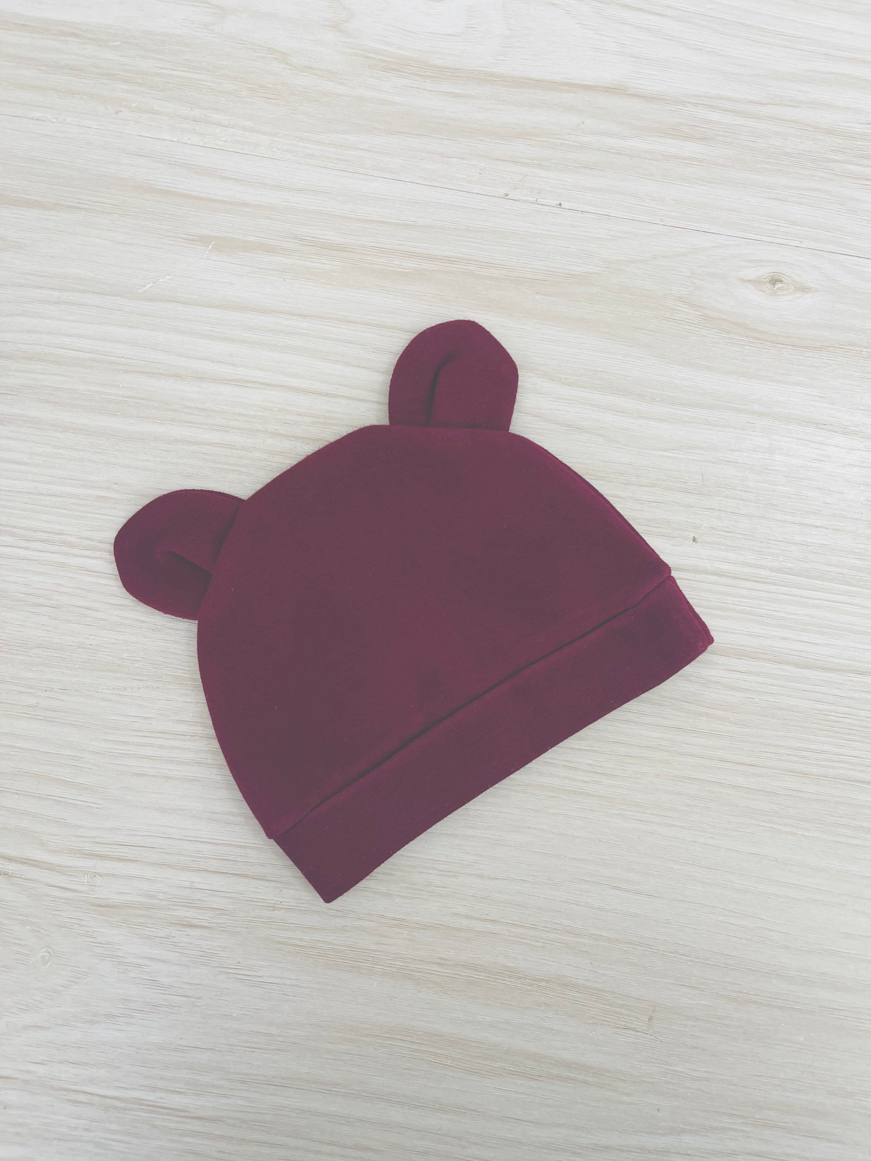Newborn Beanies Cotton Jersey for Personalisation (Name Personalisation Available – Embroidered)