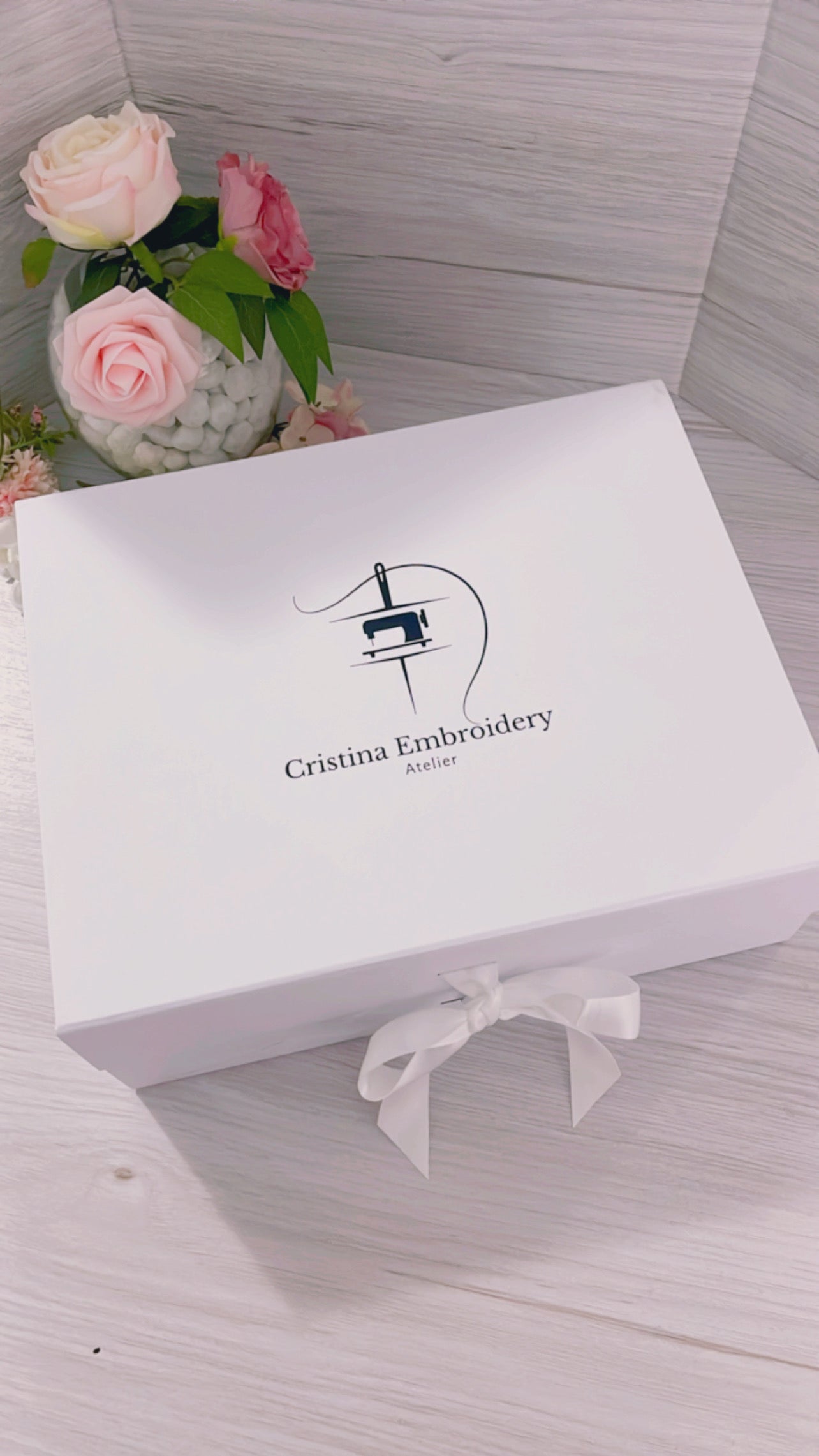 Cream- Embroidery Bath Towels Set 3 pcs