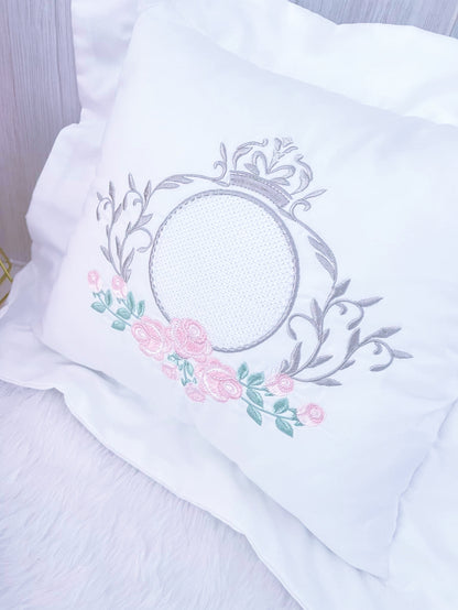 Baby - Embroidery Set - Blanket Pillow, Cover Shoulder Rosé