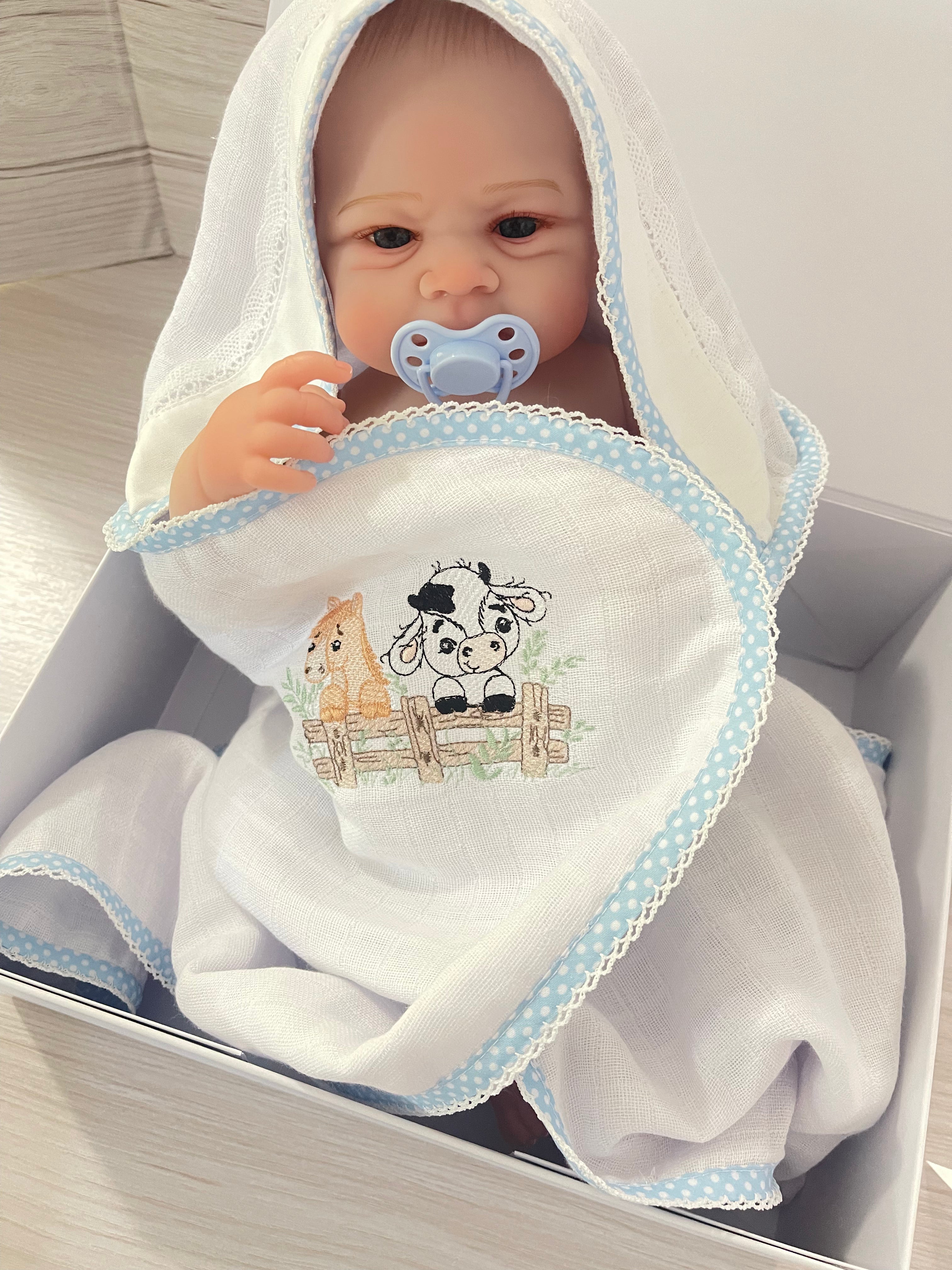 Gift Box Boy Embroidery Classic  - Farm