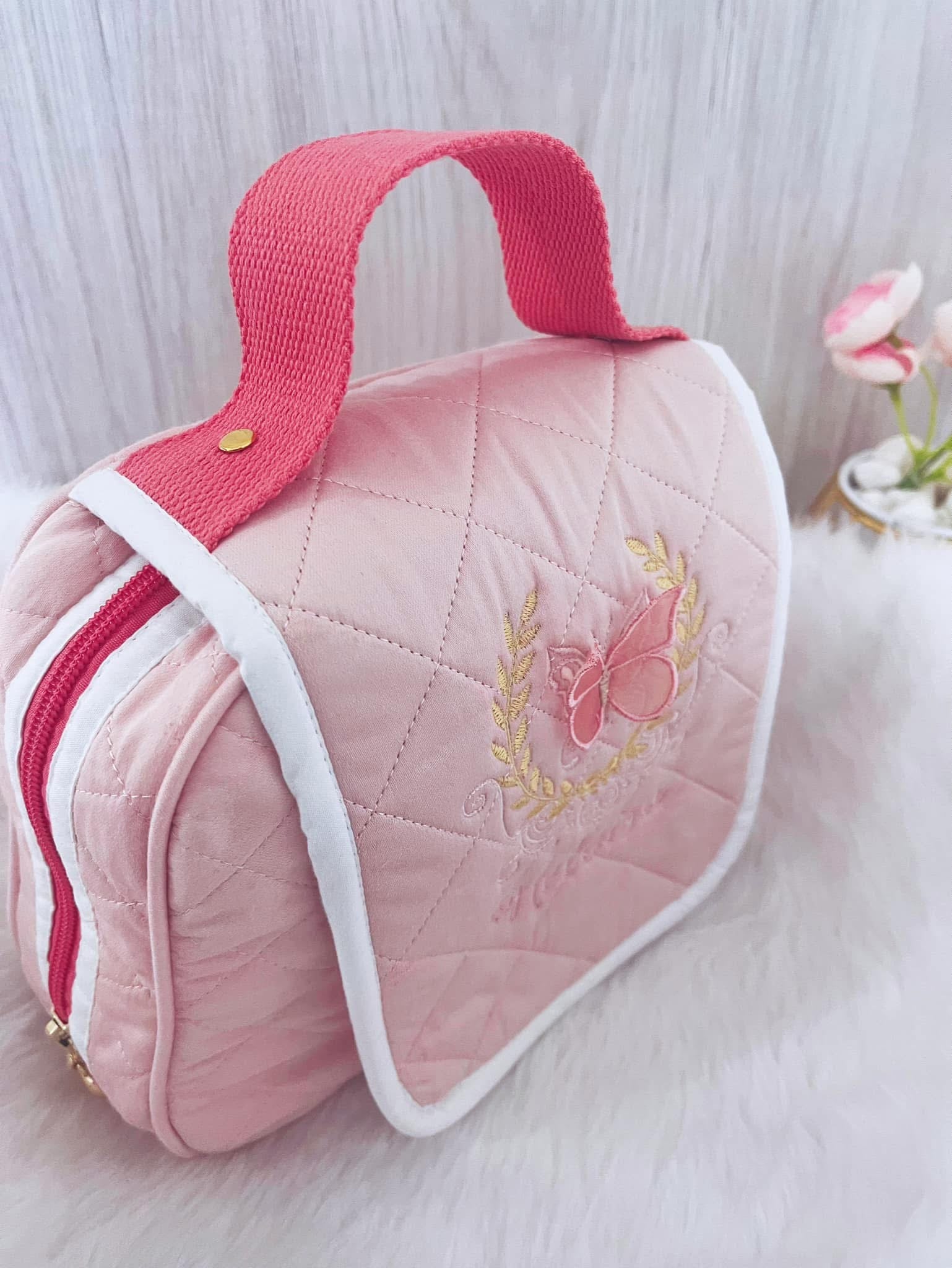 Personalised Embroidered Baby Set | Wet Wipes Bag Mini | Vaccination Record Book Cover Contact Us)
