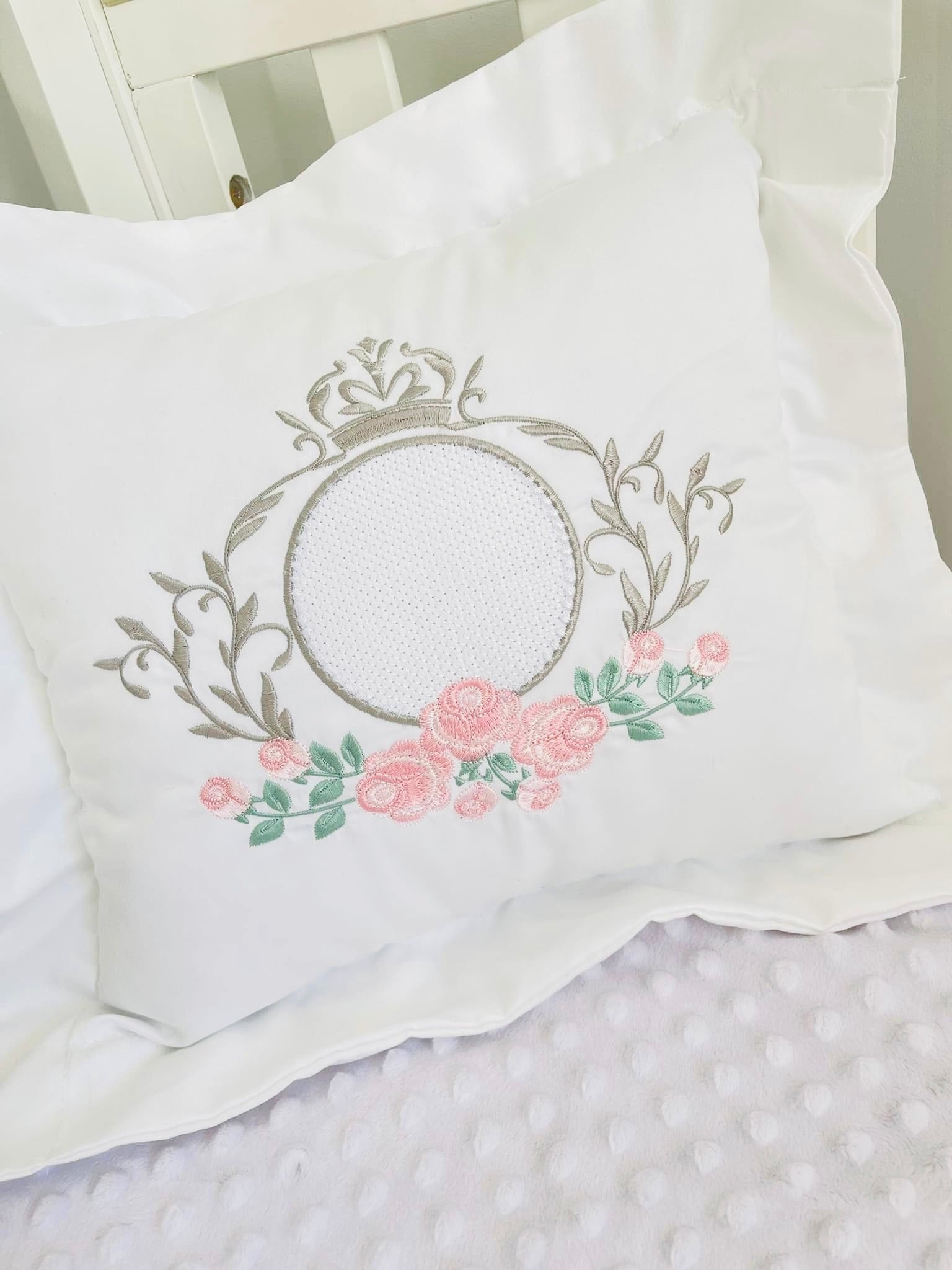 Pillow And Pillowcase - Personalised Embroidered | Decoration Baby Cushion (Only Order)